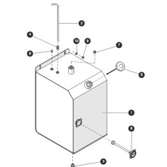 Fuel Tank for Skyjack SJ6832 (B200000001 - B200999999) RT Scissor Lift