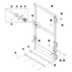 Full Gate for Skyjack SJ6832 (B200000001 - B200999999) RT Scissor Lift