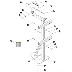 Heavy Duty Pipe Rack for Skyjack SJ6832 (B200000001 - B200999999) RT Scissor Lift