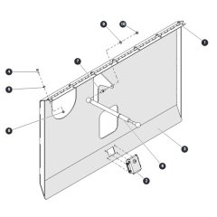 Hydraulic Cabinet Door for Skyjack SJ6832 (B200000001 - B200999999) RT Scissor Lift