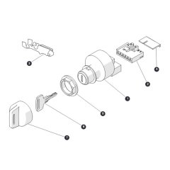 Key Switch for Skyjack SJ6832 (B200000001 - B200999999) RT Scissor Lift