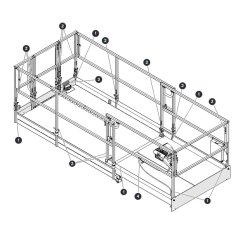 Labels - Railings for Skyjack SJ6832 (B200000001 - B200999999) RT Scissor Lift