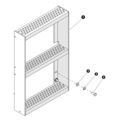Ladder for Skyjack SJ6832 (B200000001 - B200999999) RT Scissor Lift