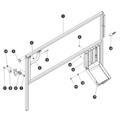 Left Extension Railing for Skyjack SJ6832 (B200000001 - B200999999) RT Scissor Lift