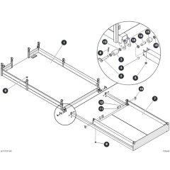 Main and Extension Platform for Skyjack SJ6832 (B200000001 - B200999999) RT Scissor Lift