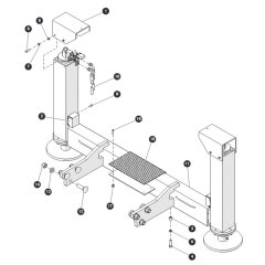Outrigger Assembly for Skyjack SJ6832 (B200000001 - B200999999) RT Scissor Lift