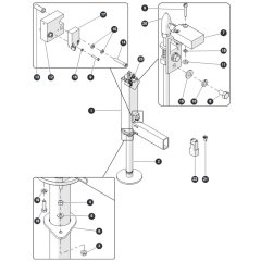 Outrigger for Skyjack SJ6832 (B200000001 - B200999999) RT Scissor Lift
