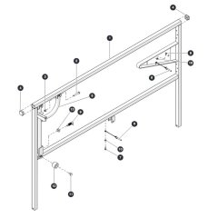 Right Extension Railing for Skyjack SJ6832 (B200000001 - B200999999) RT Scissor Lift