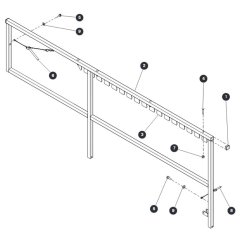Right Platform Railing for Skyjack SJ6832 (B200000001 - B200999999) RT Scissor Lift