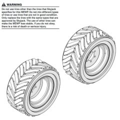Tyres for Skyjack SJ6832 (B200000001 - B200999999) RT Scissor Lift