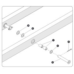 Center Pin for Skyjack SJ6832 RTE (B201000001 - B201999999) RT Scissor Lift