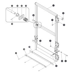 Full Gate for Skyjack SJ6832 RTE (B201000001 - B201999999) RT Scissor Lift