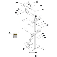 Heavy Duty Pipe Rack for Skyjack SJ6832 RTE (B201000001 - B201999999) RT Scissor Lift