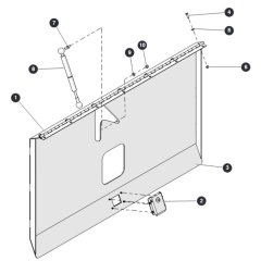 Hydraulic Cabinet Door for Skyjack SJ6832 RTE (B201000001 - B201999999) RT Scissor Lift