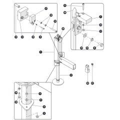 Outrigger-1 for Skyjack SJ6832 RTE (B201000001 - B201999999) RT Scissor Lift