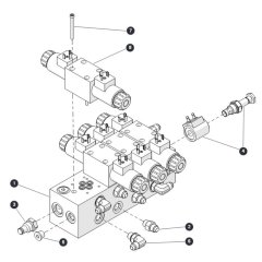 Outrigger Manifold for Skyjack SJ6832 RTE (B201000001 - B201999999) RT Scissor Lift