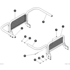 Scissor Guards - CE for Skyjack SJ6832 RTE (B201000001 - B201999999) RT Scissor Lift