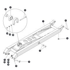 Scissors Level 2 & 4 Inside for Skyjack SJ6832 RTE (B201000001 - B201999999) RT Scissor Lift