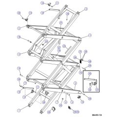 Scissor Arm (31ﾒ Models) for Skyjack SJ8831 RT Scissor Lift