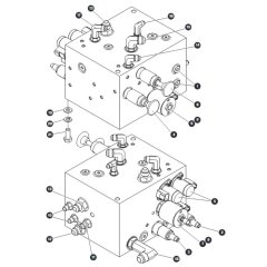 Auxiliary Manifold for Skyjack SJ9233 RT Scissor Lift