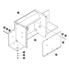 Lateral Bracket Right Side for Skyjack SJ9233 RT Scissor Lift