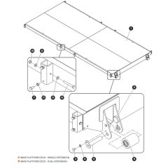 Main Platform Deck for Skyjack SJ9233 RT Scissor Lift