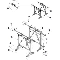 Material Handling Stand for Skyjack SJ9233 RT Scissor Lift