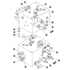Auxiliary Manifold for Skyjack SJ9243 RT Scissor Lift
