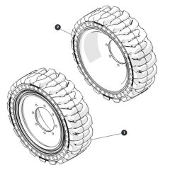 Brawler Tires - SJ9243 RT - CE for Skyjack SJ9243 RT Scissor Lift