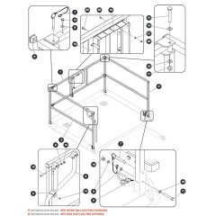 Extension Deck Railings for Skyjack SJ9243 RT Scissor Lift