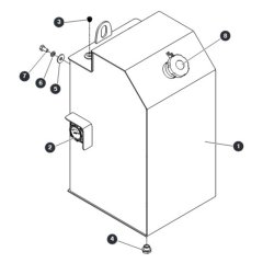Fuel Tank for Skyjack SJ9243 RT Scissor Lift