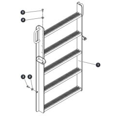 Ladder for Skyjack SJ9243 RT Scissor Lift