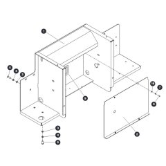 Lateral Bracket - Right Side for Skyjack SJ9243 RT Scissor Lift