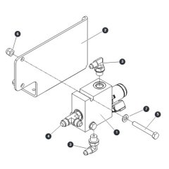 Motor Shift Manifold for Skyjack SJ9243 RT Scissor Lift