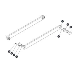 Centering Bar - Bottom for Skyjack SJ9253 RT Scissor Lift