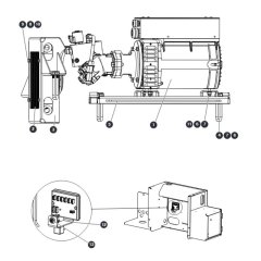 Hydraulic Generator - 7 5 kW for Skyjack SJ9253 RT Scissor Lift