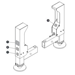 Labels - Outriggers for Skyjack SJ9253 RT Scissor Lift