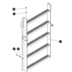 Ladder for Skyjack SJ9253 RT Scissor Lift