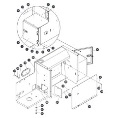 Lateral Bracket - Left Side for Skyjack SJ9253 RT Scissor Lift