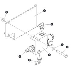 Motor Shift Manifold for Skyjack SJ9253 RT Scissor Lift