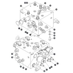 Auxiliary Manifold for Skyjack SJ9664 RT Scissor Lift