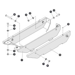 Drive Shaft Guard & Counterweight for Skyjack SJ9664 RT Scissor Lift