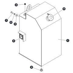 Fuel Tank for Skyjack SJ9664 RT Scissor Lift