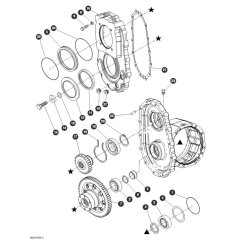 Gear Box - Rear Axle for Skyjack SJ9664 RT Scissor Lift