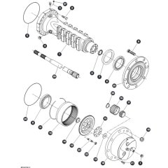 Hub Reduction - Rear Axle for Skyjack SJ9664 RT Scissor Lift