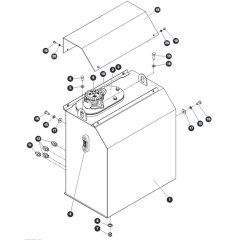 Hydraulic Tank for Skyjack SJ9664 RT Scissor Lift