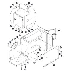 Lateral Bracket - Left Side for Skyjack SJ9664 RT Scissor Lift