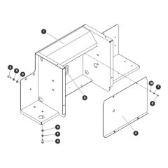 Lateral Bracket - Right Side for Skyjack SJ9664 RT Scissor Lift