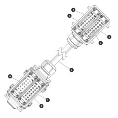 Platform to Base Control Cable for Skyjack SJ9664 RT Scissor Lift
