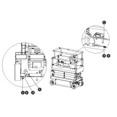 Air Hose to Platform for Skyjack SJIII 3215 (10000996 - 10999999) DC Scissor Lift